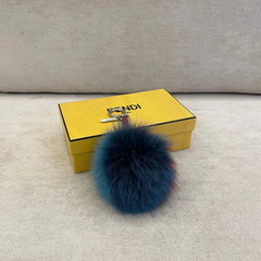 Fendi MultiColor Fox Fur PomPom Bag Charm