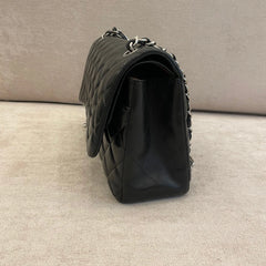 Chanel Lambskin Quilted Leather Double Flap Jumbo Shoulder Bag