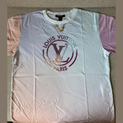 Louis Vuitton Gradient LV Logo T-Shirt - Size L