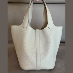 Hermès Gris Pale Picotin with PHW