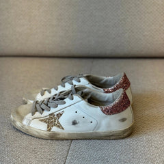 Golden Goose Superstar Glitter Sneakers - Size 40