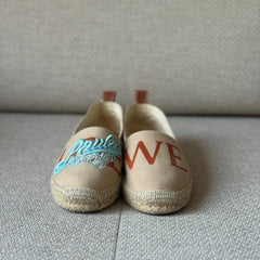 Loewe Paula's Ibiza Beige Canvas Espadrilles - Size 38