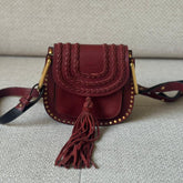 Chloé Burgundy Hudson Leather Crossbody
