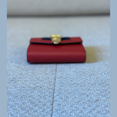 Gucci Calfskin Sylvie Wallet in Hibiscus Red