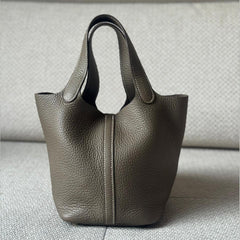 Hermès Etoupe Picotin Lock 18 with Gold Hardware - Stamp W