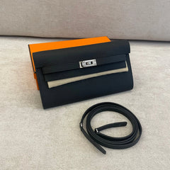 Hermès Black Epsom Leather Kelly To Go with PHW