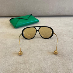 Bottega Veneta Drop Aviator Sunglasses with Receipt