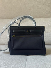 Hermès Black Herbag Zip 31 with GHW Top Handle Bag