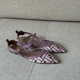 Fendi Calibri Slingback Flats - Size 40