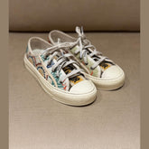 Christian Dior Multi Color Embroidered Walk'N'Dior Sneakers - Size 37