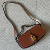 Céline Brown Leather Tabou Mini Crossbody