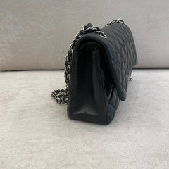 Chanel Lambskin Quilted Leather Double Flap Jumbo Shoulder Bag