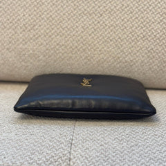 Saint Laurent Black Calypso Small Pouch