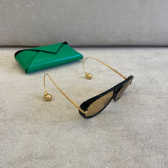 Bottega Veneta Drop Aviator Sunglasses with Receipt