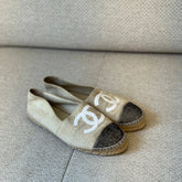 Chanel Two Tone Canvas Espadrilles - Size 40