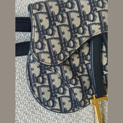 Christian Dior Oblique Saddle Belt Bag