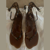 Chloé Brown Jelly Sandals - Size 38