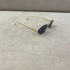 Fendi First Crystal Blue Lens Sunglasses