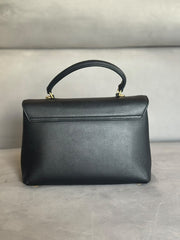 Celine Black Leather Medium Nino Bag with Strap