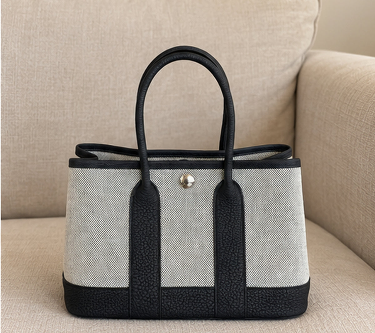 Hermès Neo Garden 23 Écru / Noir