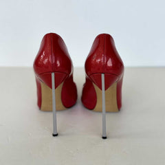 Red Patent Blade Pumps