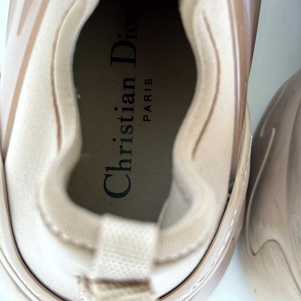 Christian Dior Beige D Connect Sneakers - Size 38½