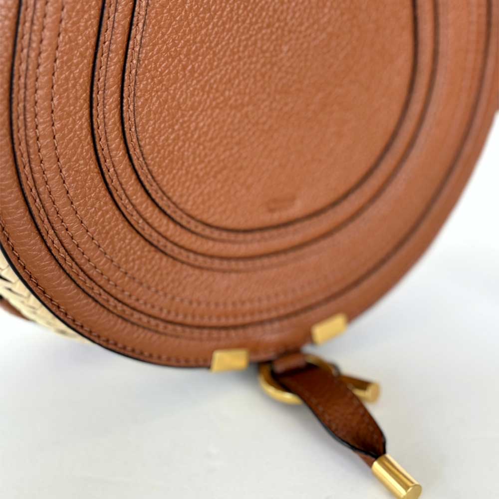 Marcie Raffia Shoulder Bag