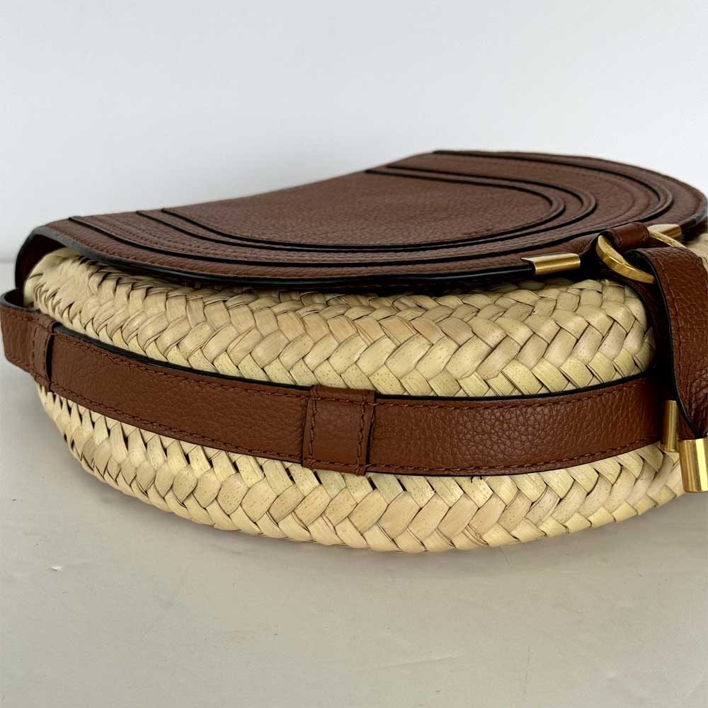 Marcie Raffia Shoulder Bag