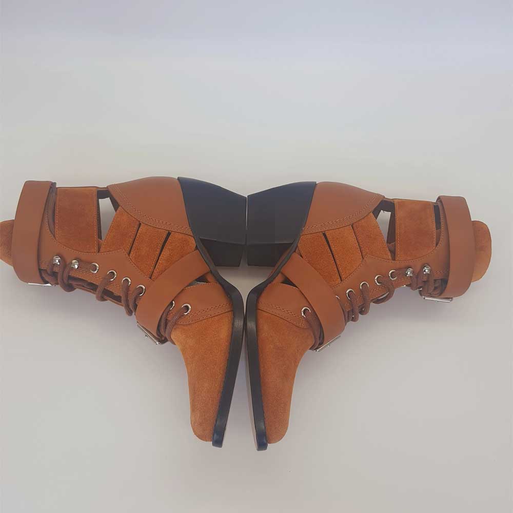 Brown Rylee Cut Out Boots