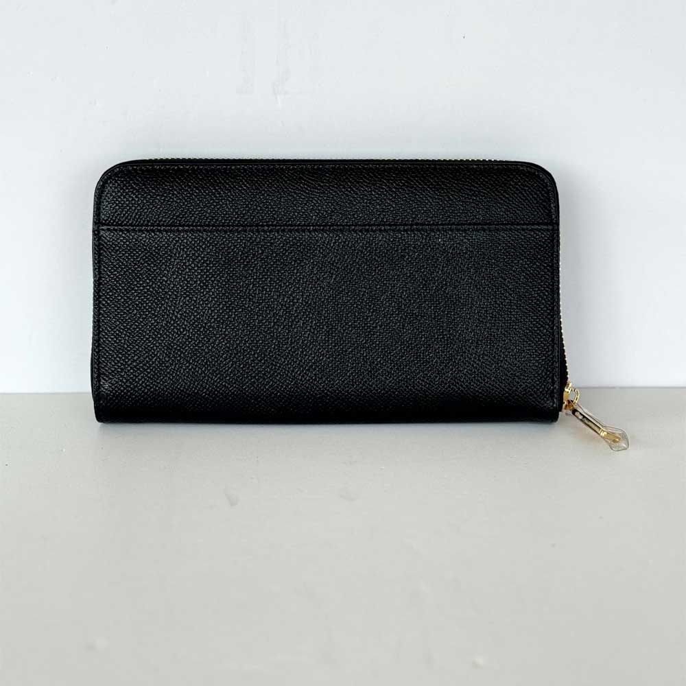 Black Zip Around Wallet
