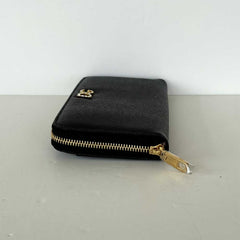 Black Zip Around Wallet