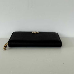 Black Zip Around Wallet