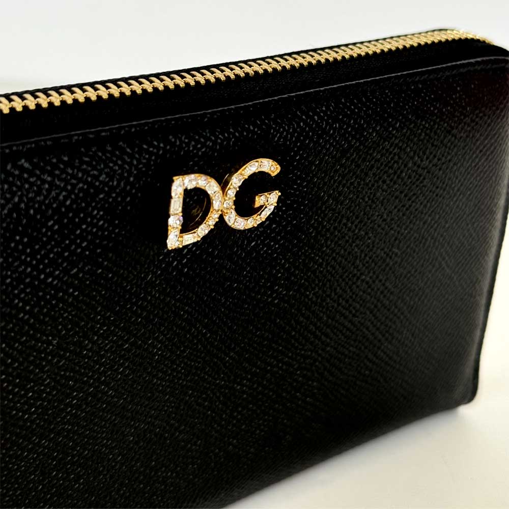 Black Zip Around Wallet