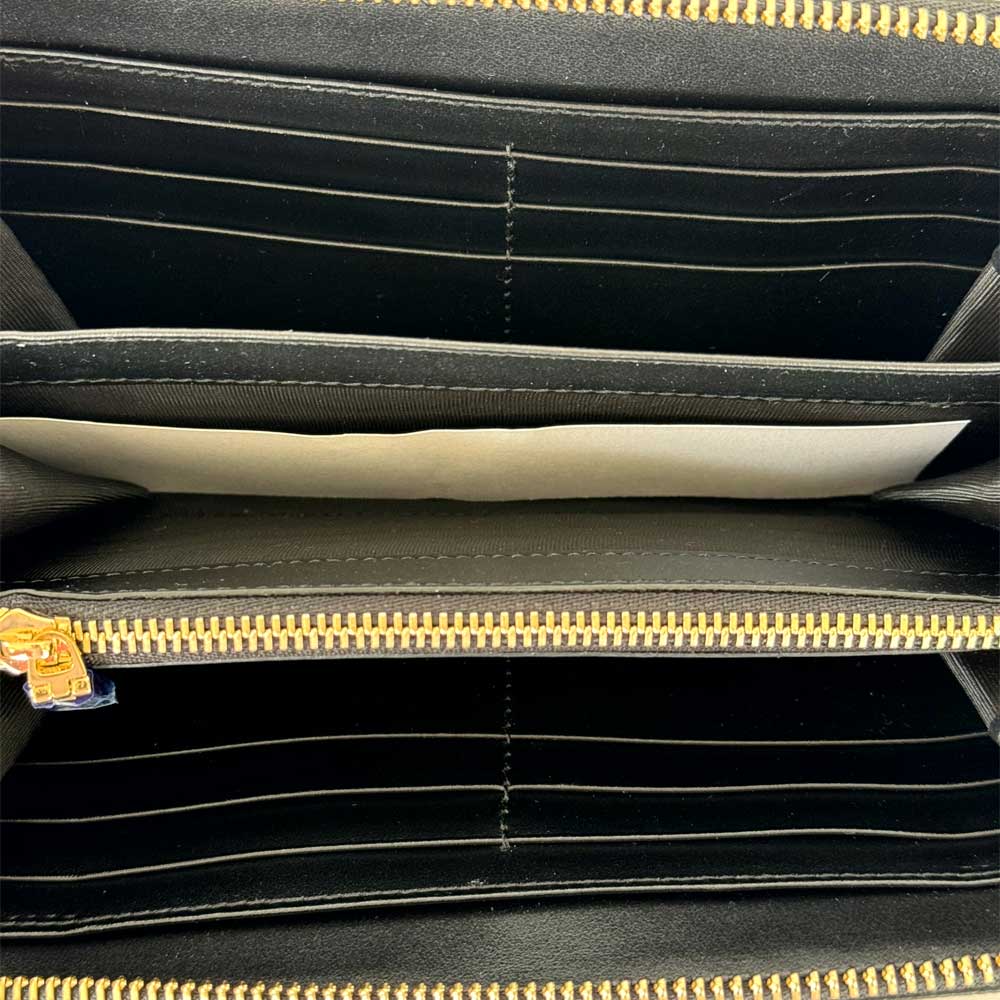 Black Zip Around Wallet