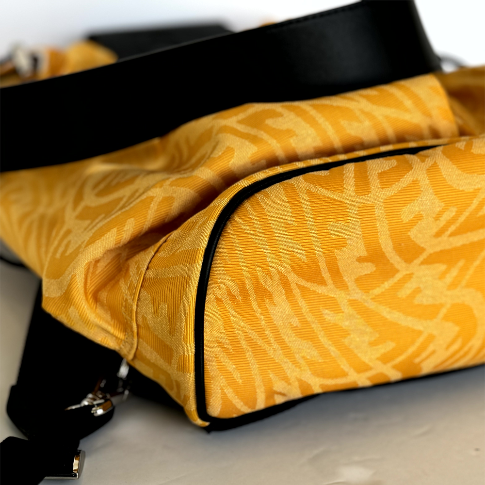 Yellow Zucca Shoulder Bag And Backpack