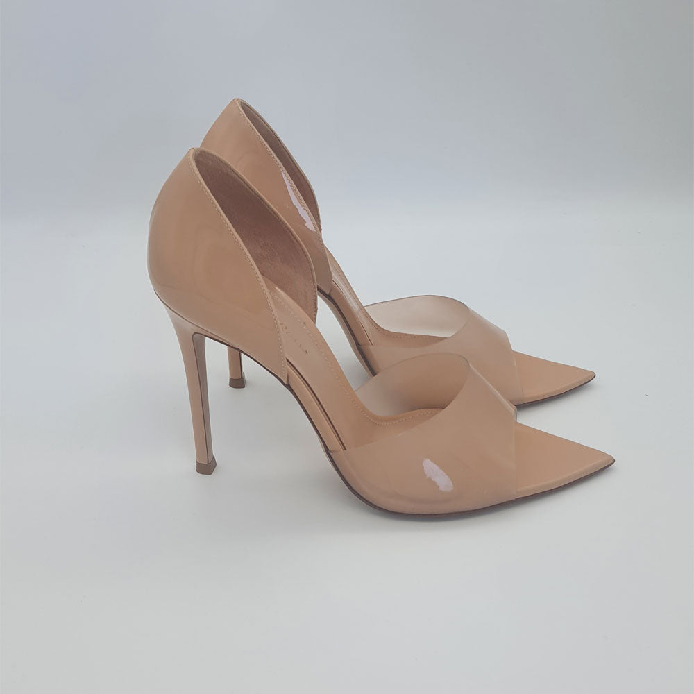 Beige Plexi Pumps