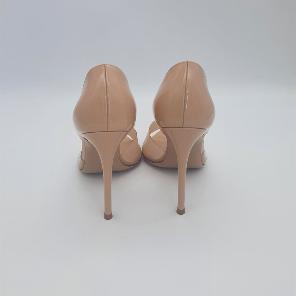 Beige Plexi Pumps