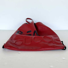 Red Ghost Drawstring Backpack