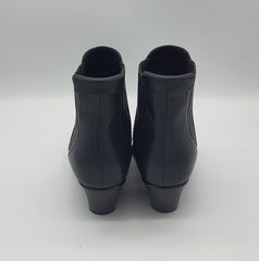 Black Leather Cow Boy Boots