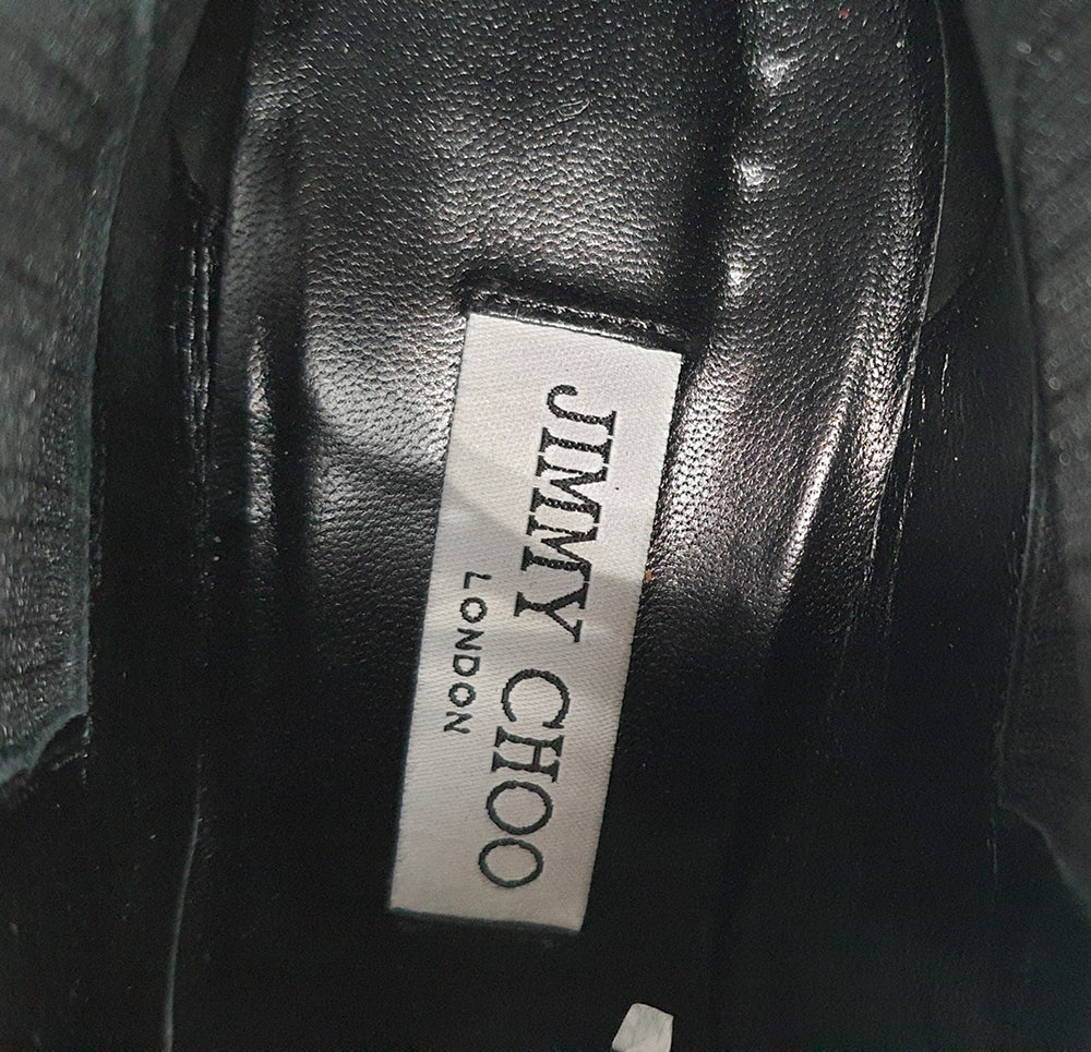 Black Leather Cow Boy Boots