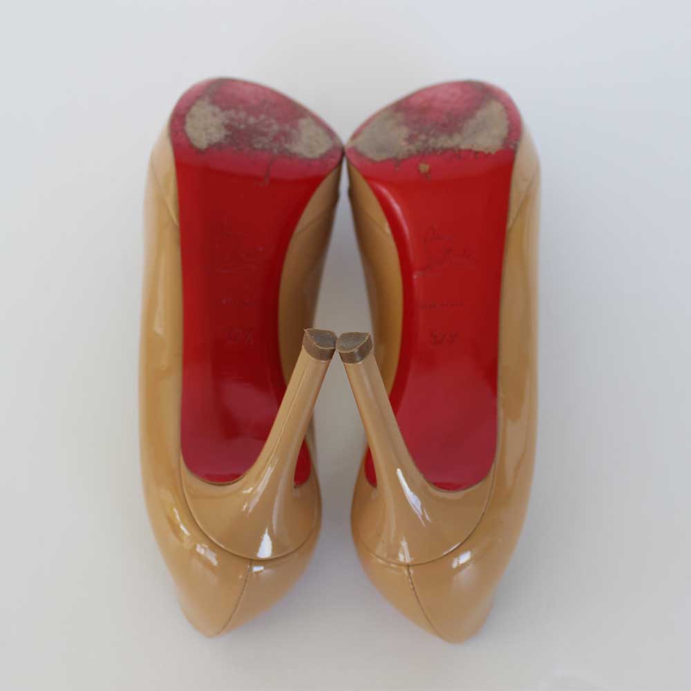 Beige & Black New Simple Pumps