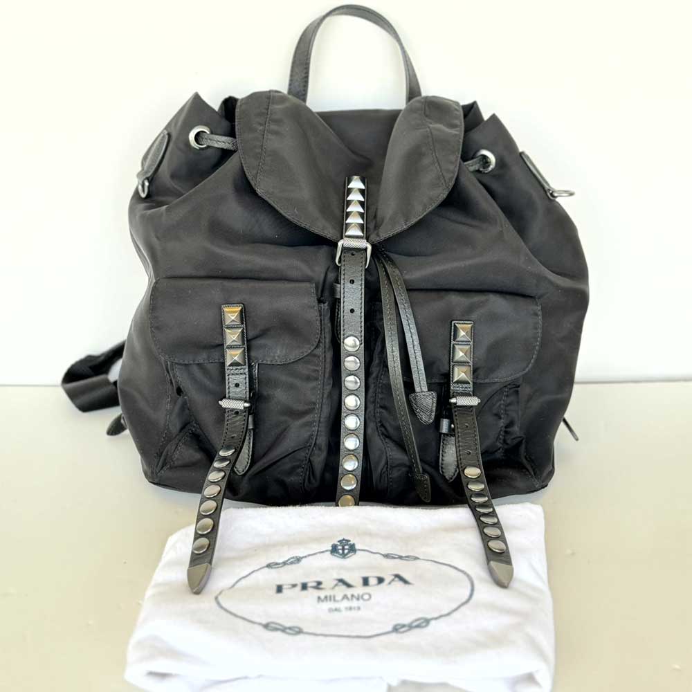 Nylon Studded Backpack
