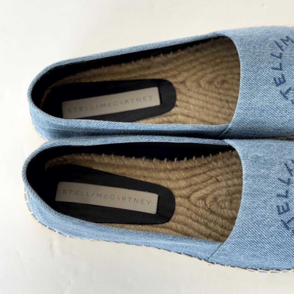 Denim Logo Espadrilles