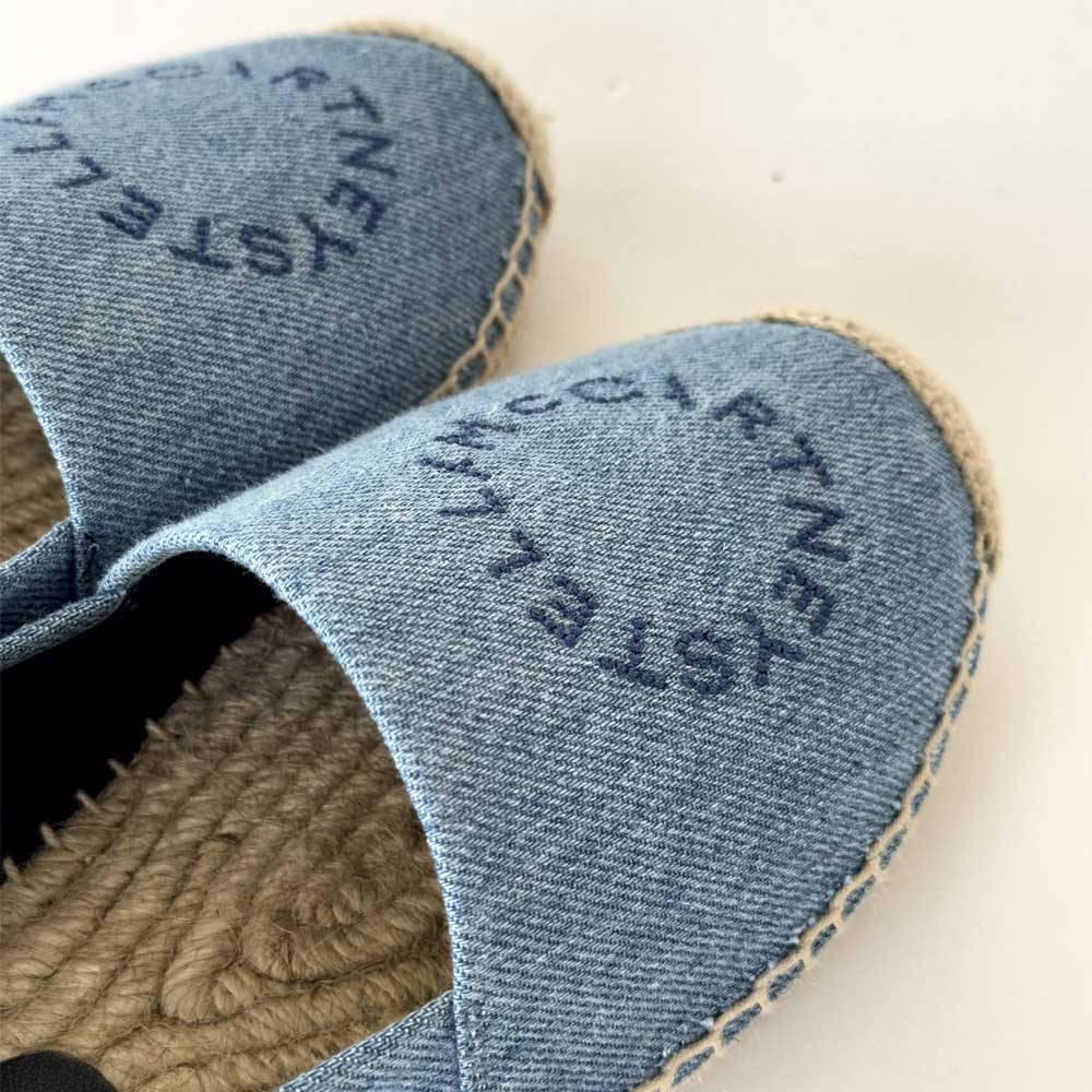 Denim Logo Espadrilles