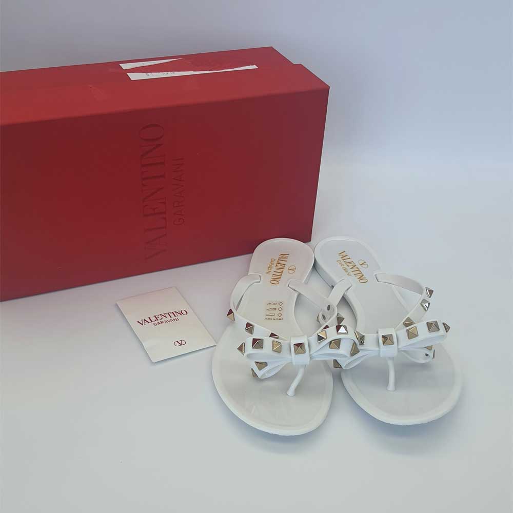 Rockstud Jelly Thong Slides