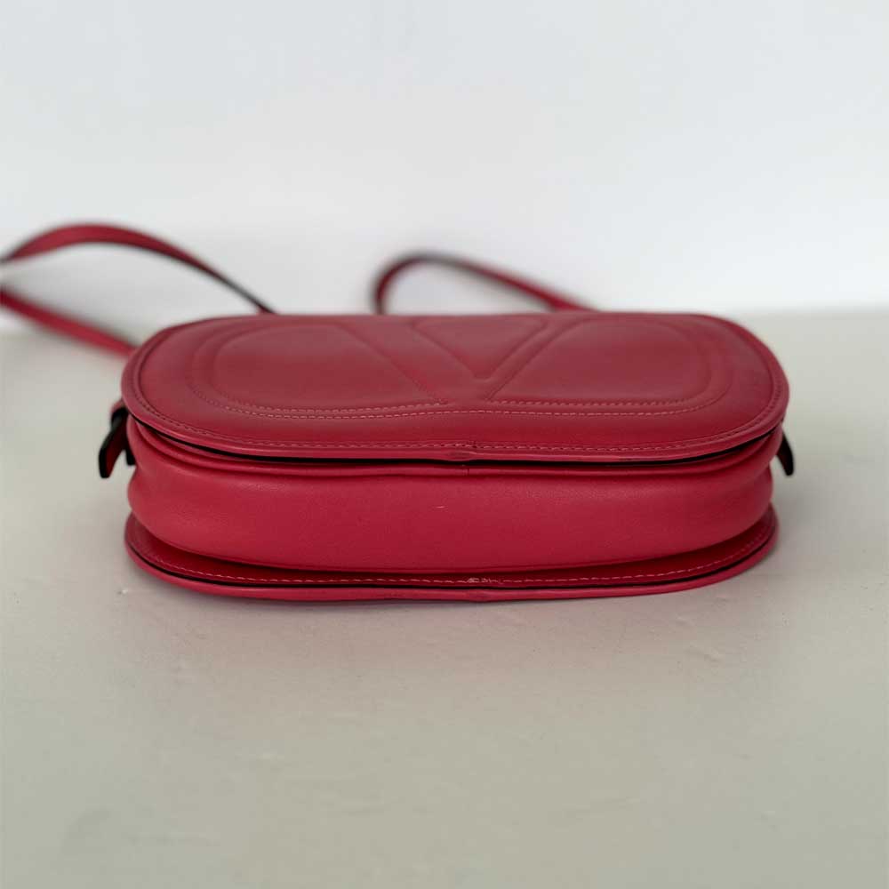Pink V Logo Camera Bag