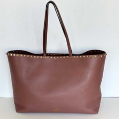 Nude Rockstud Spike Shopper Tote