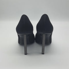 Black Satin Pumps