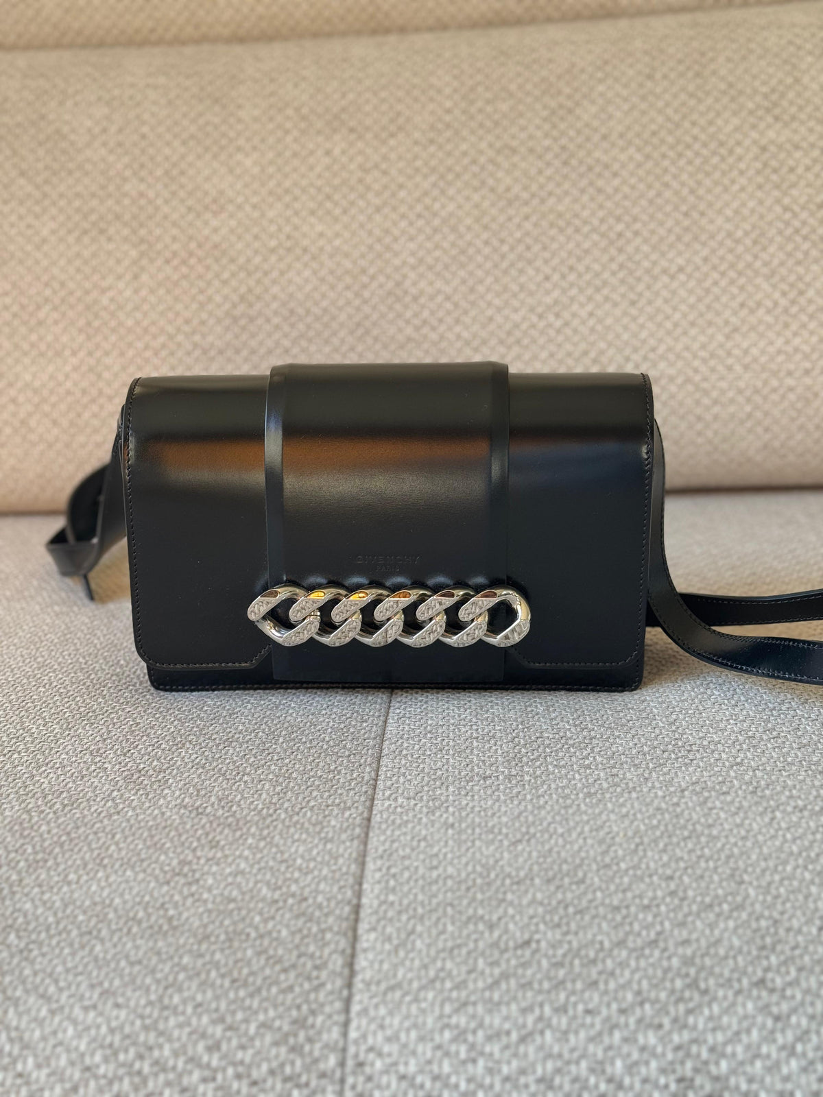 Givenchy Black Infinity Small Flap Crossbody Bag