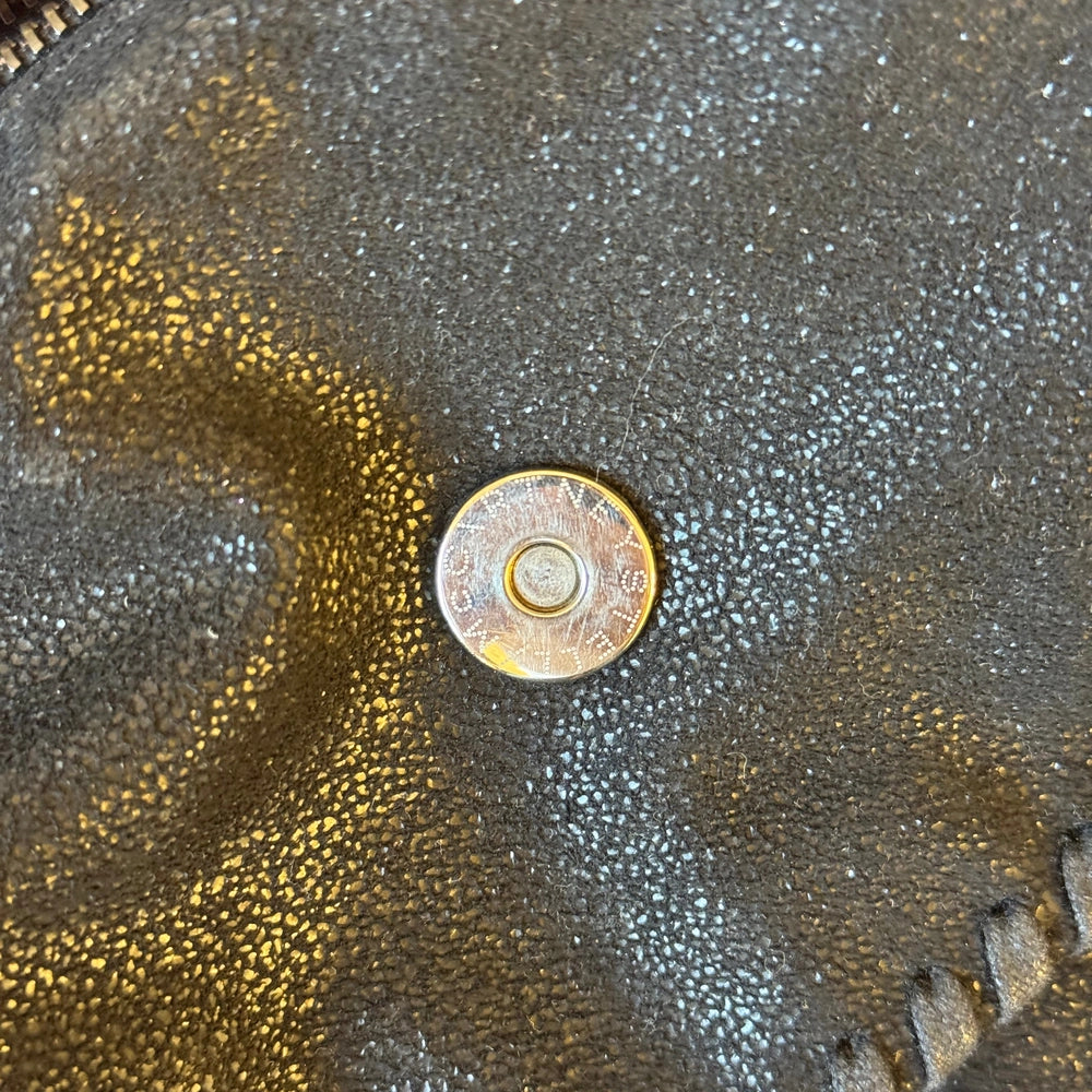 Stella McCartney Black Shaggy Deer Falabella Tote
